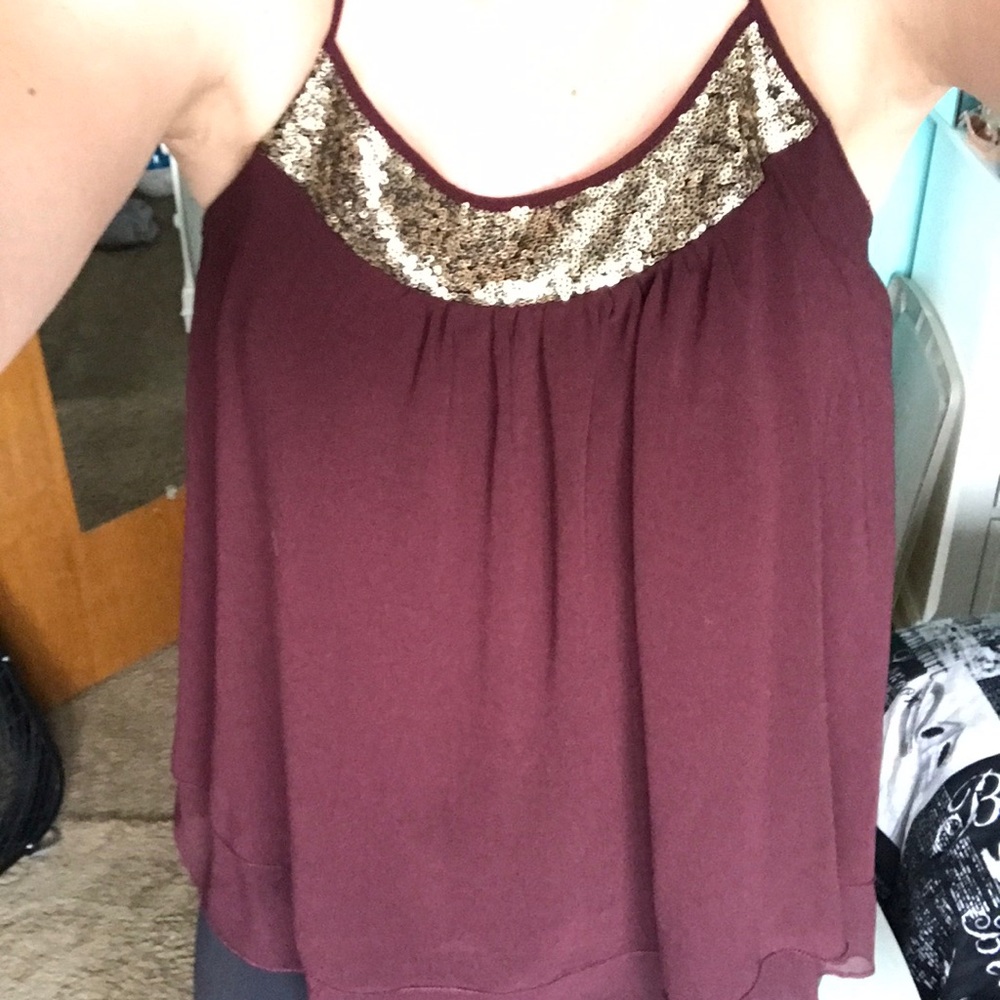 Maroon tank top from Target